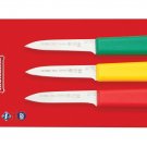 Mundial SCRYG5601-3 3-1/4-Inch Paring Knife Collection, Set of 3, Assorted