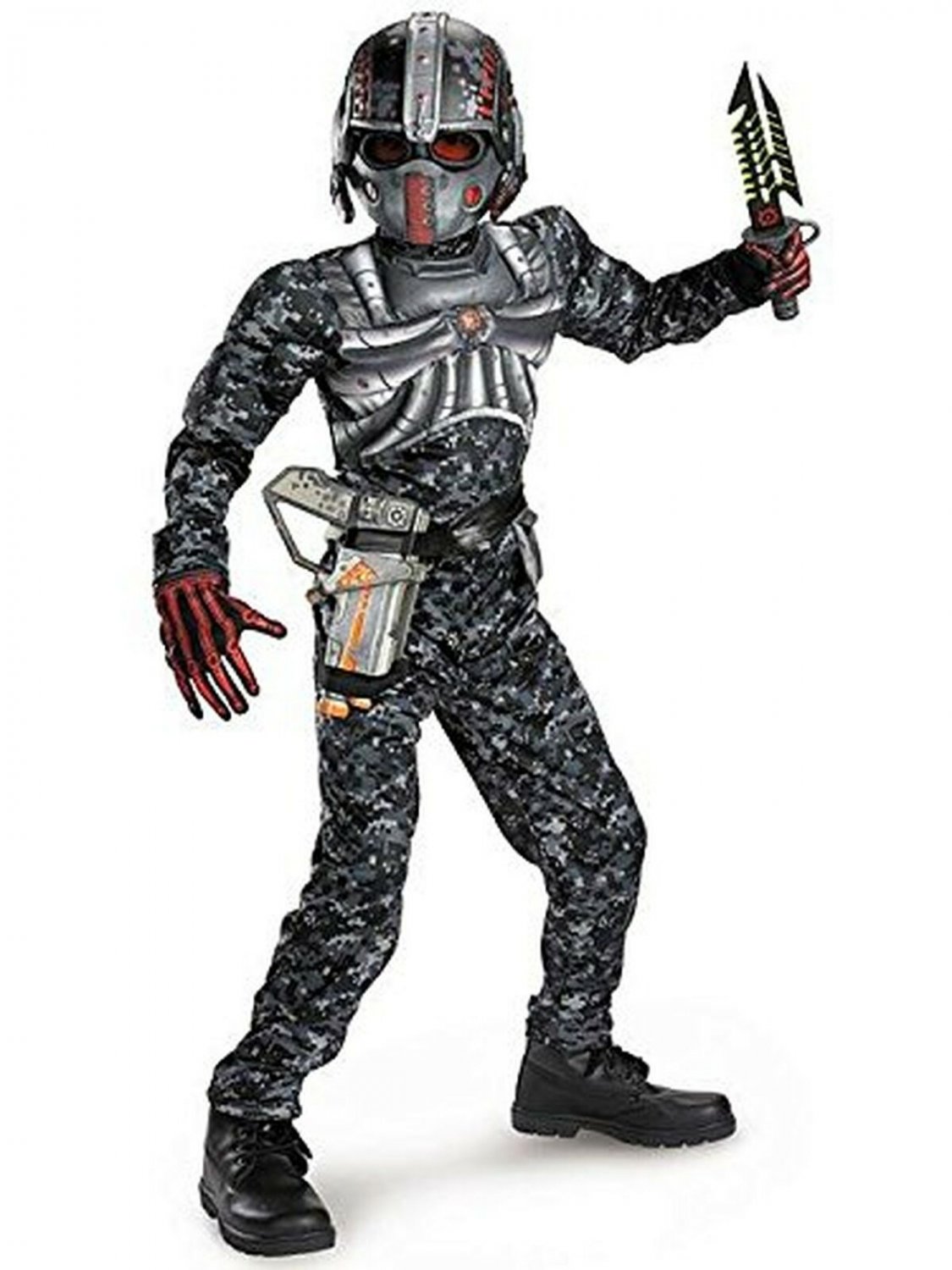 Disguise Recon Commando Classic Muscle Costume S (4-6) As Shown