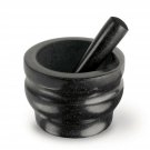 COLE & MASON Granite Mortar and Pestle Black 8-Pound Polished