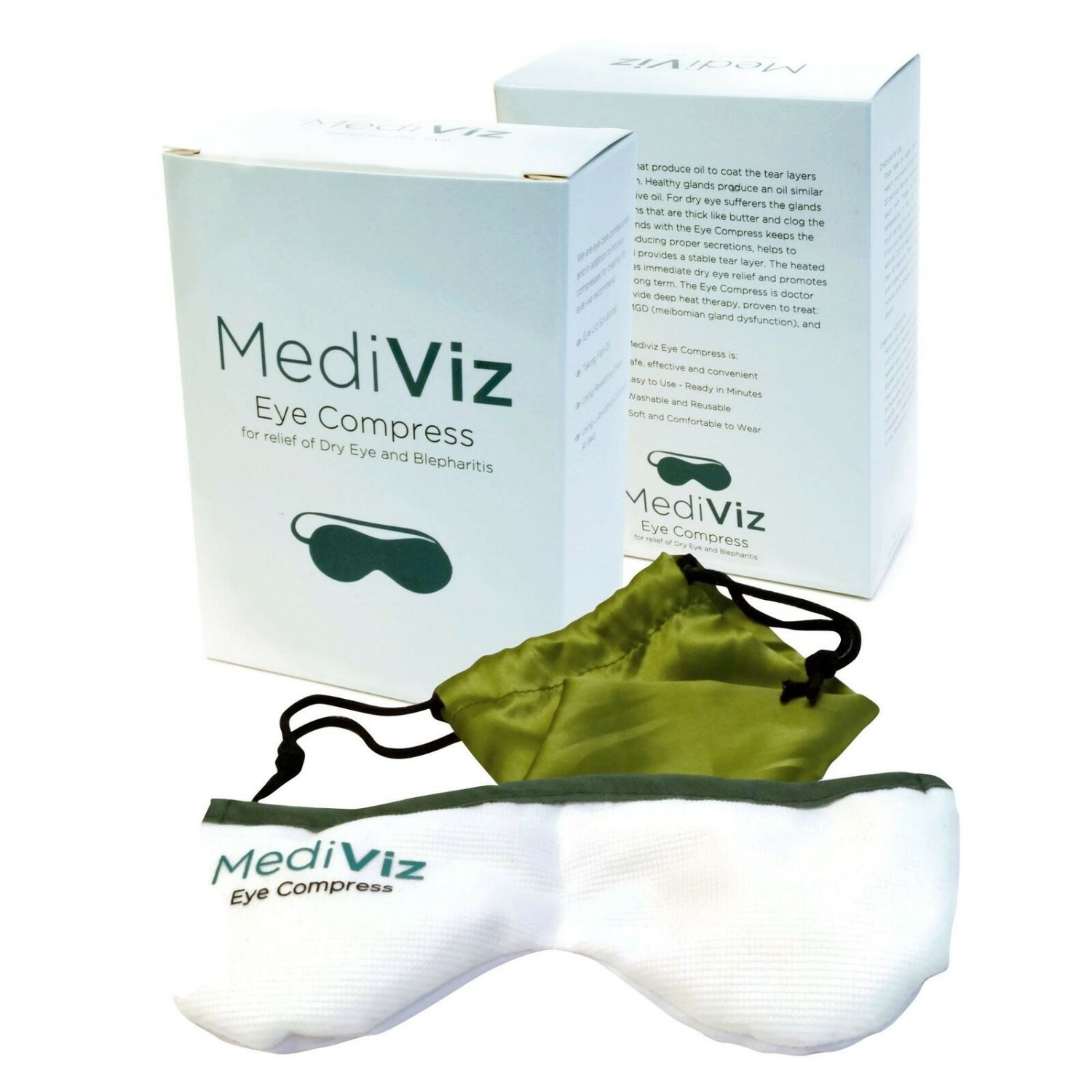 Mediviz Blepharitis Dry Eye Mask - Relieving Dry Eye Moist Heat Compress for ...