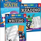 180 Days of Practice for 4th Grade (Set of 3), Assorted Fourth Grade Workbook...
