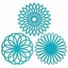 ME.FAN 3 Set Silicone Multi-Use Flower Trivet Mat - Premium Quality Insulated...