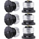 SerBion 6 pack E26 the US Standard Screw Light Holder, Plug Adapter, Polarize...