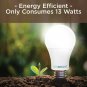 Viribright 100W Equivalent LED Light Bulbs, Daylight (6500K) 13W A19, Medium ...