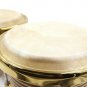 GP Percussion B10 Pro-Series Tunable Bongos 6.5 & 8 Inch (Clear Finish, Hicko...