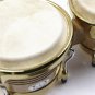 GP Percussion B10 Pro-Series Tunable Bongos 6.5 & 8 Inch (Clear Finish, Hicko...