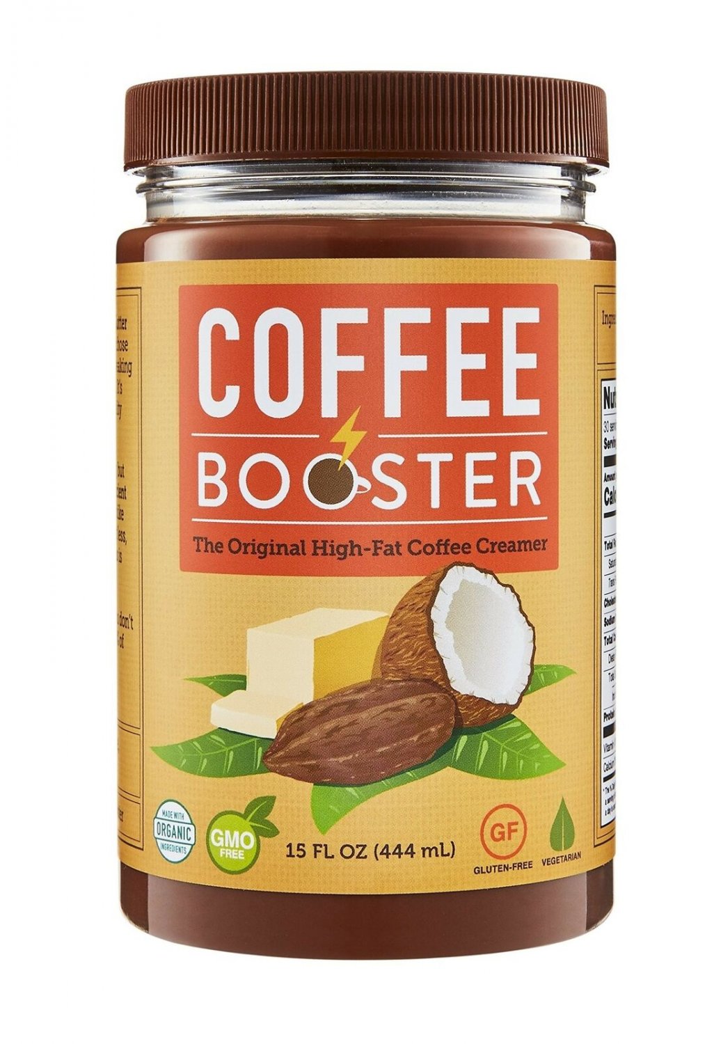 Coffee Booster | The Original High-Fat Coffee Creamer | Organic Keto-Friendly...