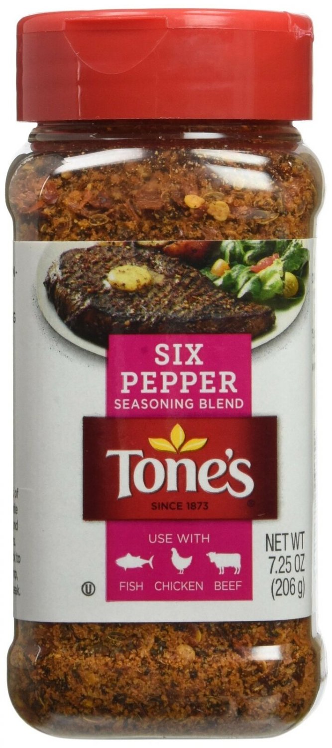 Tones Six Pepper Blend 7.25 oz. Shaker