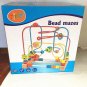 Timy First Bead Maze Roller Coaster Wooden Educational Circle Toy for Toddlers