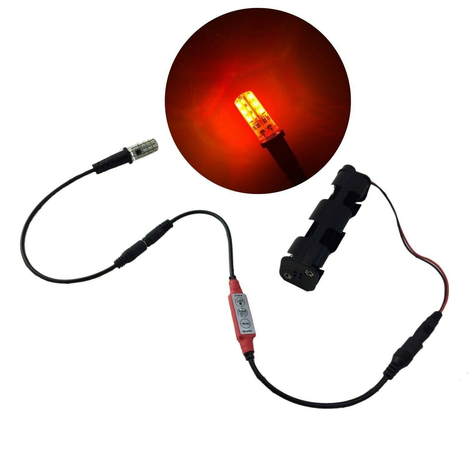 fire effect ember orange flame simulation LED light kit with flicker effects ...
