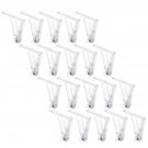 NYKKOLA Set of 20 Endurance Plastic Transparent Tablecover Table Cloth Clip C...