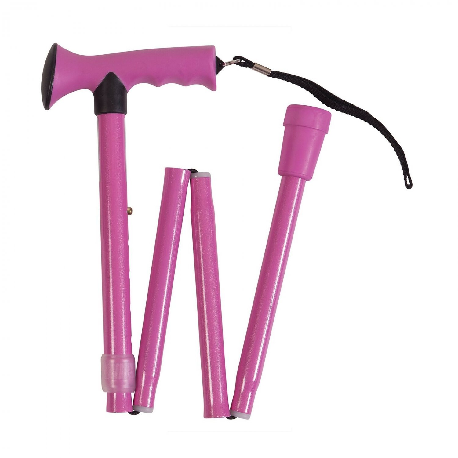 Folding Walking Cane - Collapsible Walking Stick - Adjustable Medical Foldabl...