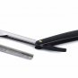Macs Professional Black Plastic Handle Barber Double Edge Half Blade Barber S...