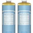 Dr. Bronner's Pure-Castile Liquid Soap Value Pack - Baby Unscented 32oz. (2 P...