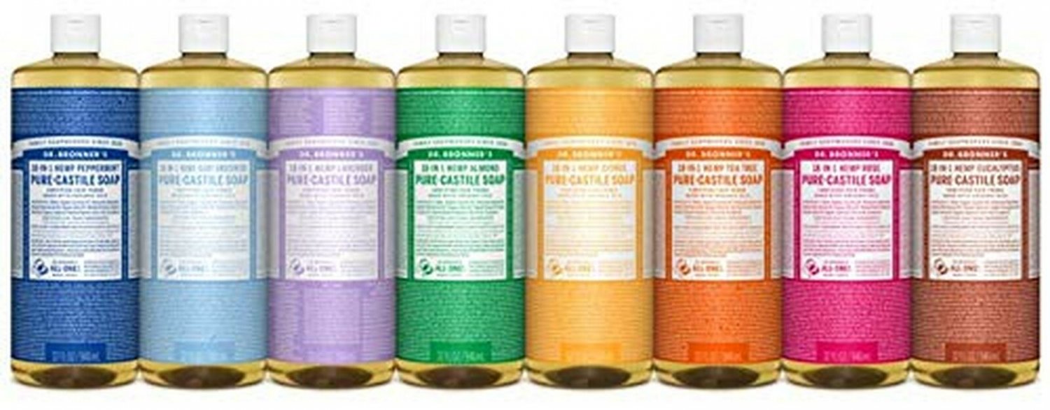 Dr. Bronner's PureCastile Liquid Soap Value Pack Baby Unscented 32oz