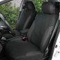 BDK OS-334-CC Charcoal Trim Black Car Seat Covers Full 9pc Set - Sleek & Styl...