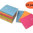 Pocket Notebook Set Pack of 24 (3.5"x5") Candy Colors Portable Pocket Pal Sup...