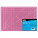 US Art Supply 12" x 18" PINK/BLUE Professional Self Healing 5-Ply Double Side...