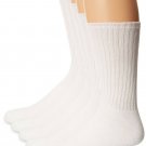 Dockers Men's 5 Pack Cushion Comfort Sport Crew Socks White