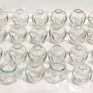 Glass Fire Cupping Jars with FINGER GRIPS - #3 (Outer Dia. 2.2"), Set of 24 C...