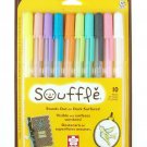 Sakura 58350 10-Piece Blister Card Souffle Assorted Color 3-Dimensional Opaqu...