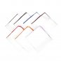 Solid White Border Cotton Mens Fashion Pocket Square For Suits Hankies 3 PCS