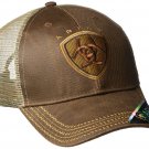 ARIAT Men's Oilskin Mesh Hat One Size Brown
