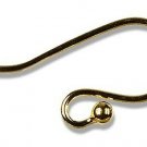 Cousin Gold Elegance 14K Gold Plate Fish Hook Earring Wire