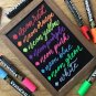 Neon Liquid Chalk Markers by VersaChalk - Wet Erase Chalk Ink Pens for Chalkb...