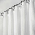 mDesign Premium 100% Cotton Waffle Weave Fabric Shower Curtain, Hotel Quality...