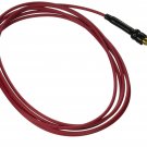 George L's 155 Guage Cable with Straight Plugs (Red, 10 Foot) 10 ft.