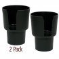 Gadjit Cup Keeper Black 2-Pack Car Cup Holder Adapter, Fits Most Vehicles, Ex...