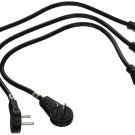 Ziotek ZT1212597 Black 360-Degree Rotating 18-Inch Power Strip Liberator, 3-P...