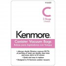 Kenmore 54321 3 Pack Style C/Q Canister Vacuum Bags
