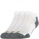 PowerSox Men's 3-Pack Powerlites No Show Socks with Moisture Control White