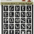 FolkArt Peel and Stick Painting Stencil, 30454 Fun Alphabet
