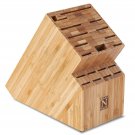 Cook N Home Bamboo Knife Storage Block, 19 Slot