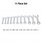 Sunex 9930, Stubby Combination Wrench Set, 11 Pieces, SAE, ⅜ Inch to 1 Inch, ...