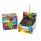 Scratch Off Mini Notes + 2 Stylus Pens Kit: 150 Sheets of Rainbow Holographic...