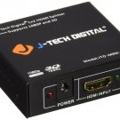 J-Tech Digital JTD-MINI-1x2SP 2 Port 1X2 Powered Hdmi Super Mini Splitter for...