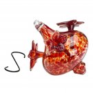Best Home Products, Blown Glass Hummingbird Feeder, Red Bouquet Cap, 24 Ounce...