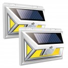 JUSLIT Solar Lights Outdoor, Super Bright with 74 COB Light Source LEDs, Moti...