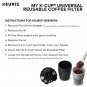 Keurig My K-Cup Universal Reusable Ground Coffee Filter, Pack of 2, Compatibl...