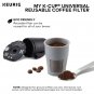Keurig My K-Cup Universal Reusable Ground Coffee Filter, Pack of 2, Compatibl...