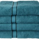 Cotton Craft Ultra Soft 4 Pack Oversized Extra Large Bath Towels 30x54 Teal W...