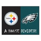FANMATS 17113 NFL House Divided Steelers/Eagles House Divided Mat