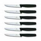 Victorinox Swiss Army Cutlery Serrated Steak Knife Set, Pointed-tip, 4.5-Inch...