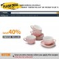 Sweese 706.101 Porcelain White Platters, Rectangular Serving trays for partie...