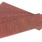 Sax Pattern Imprinting Mats, 2-1/8 x 6-7/8 Inches, Set of 12, Red, Red - 404865