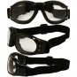 Two (2) Pairs Birdz Eagle Padded Motorcycle Goggles Airsoft Googles Comes wit...